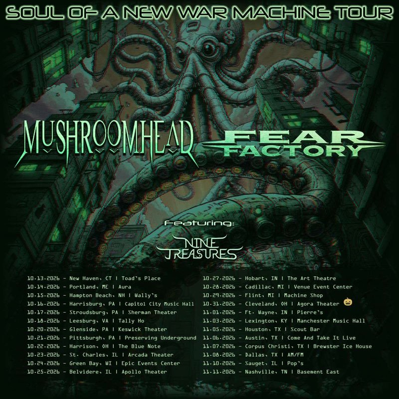 MUSHROOMHEAD and FEAR FACTORY Co-Headline ‘Soul of a New Machine Tour’