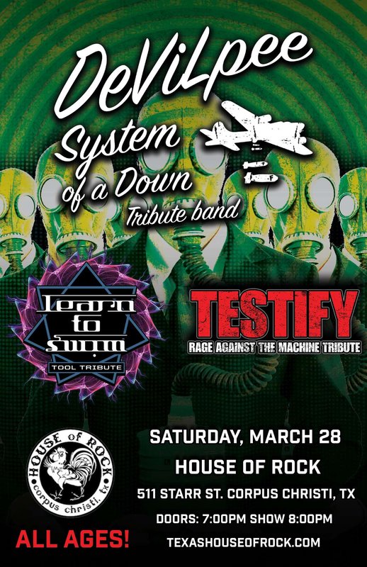DeViLpee: System of a Down Tribute with Learn To Swim and TESTIFY