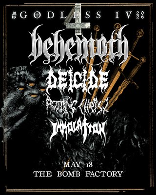Behemoth, Decide, Rotting Christ, Immolation - THE GODLESS IV 2026