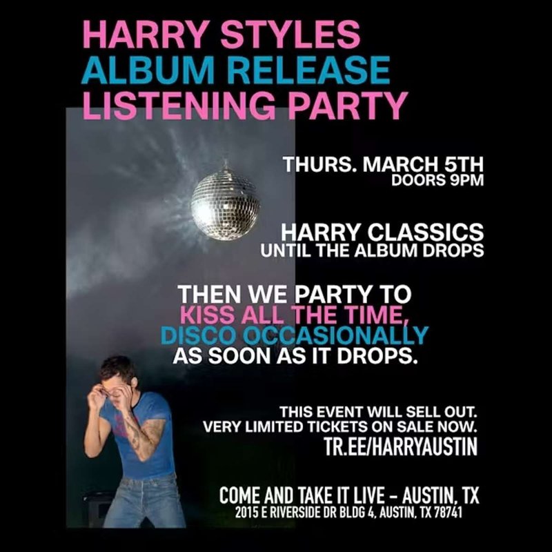 HARRY STYLES: Album Release Listening Party