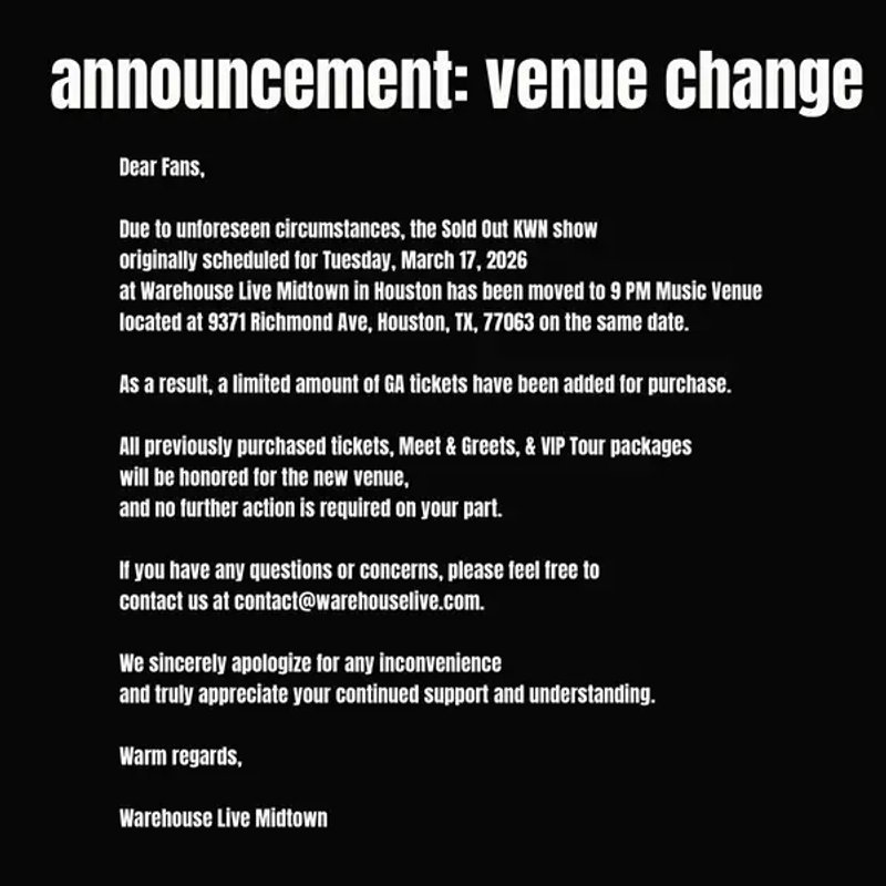 KWN Now at 9PM Music Venue